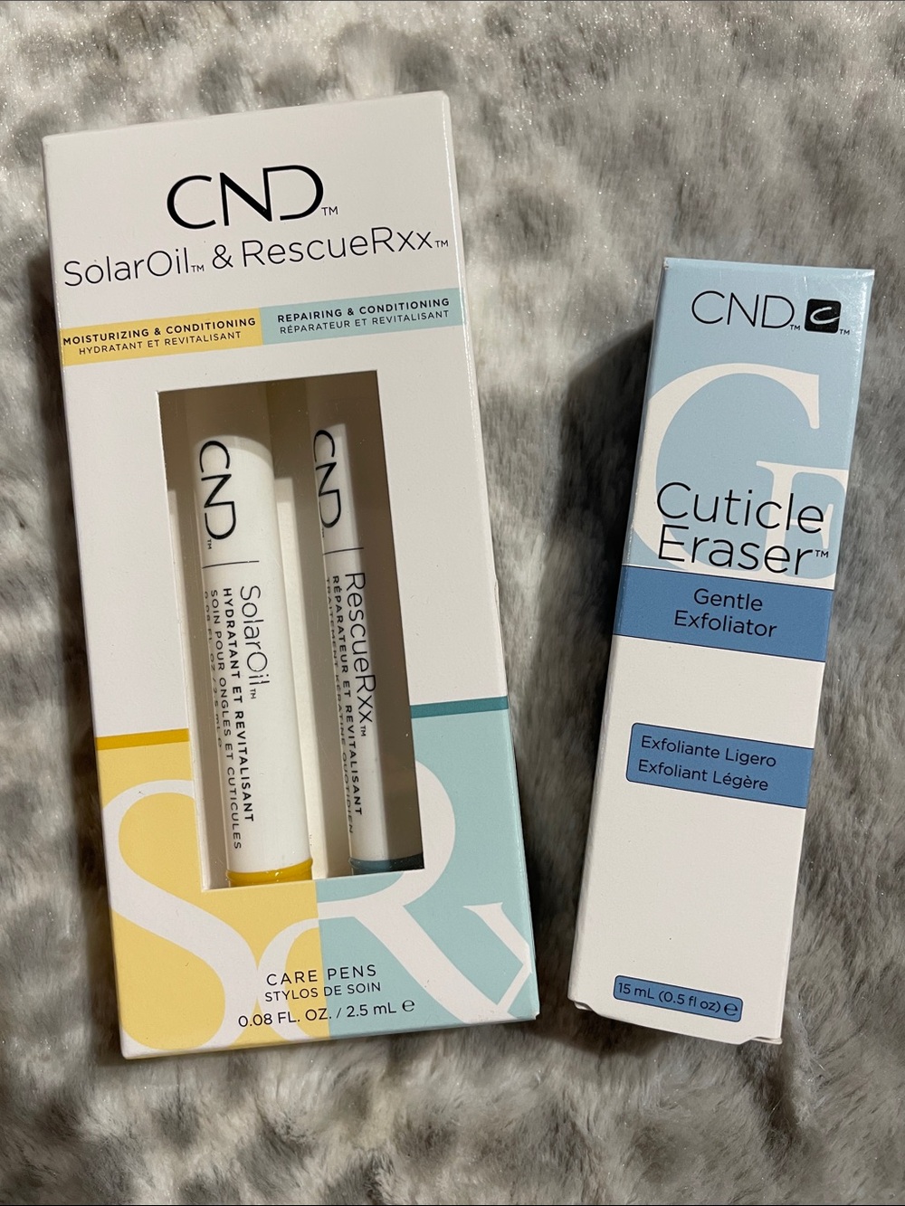 CND Cuticle Eraser & SolarOil RescueRxx Care Pens Bundle